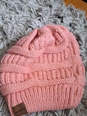 Pink Knit BEANIE!